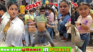 Non Stop🛑Crazy Dance in Public🤣Bhojpuri Dance mai Garda uda diya🤣❤️Sarojini Market❤️ [upl. by Krakow]