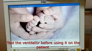 VENTILATOR DRAGER BABYLOG VN500 [upl. by Wymore724]