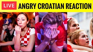 Croatia fans reaction after loss to Argentina  Croatia vs Argentina reaction [upl. by Zingg]