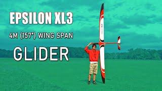 Epsilon XL3 glider 4m 157quot rc glider [upl. by Airekal]