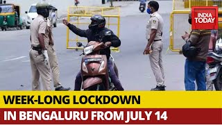 Coronavirus Karnataka Govt Announces Weeklong lockdown In Bengaluru From July 14 [upl. by Neau378]