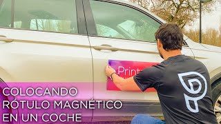 Vinilos Imantados para tu coche Colocando Rótulo Magnético en un coche [upl. by Assirt371]