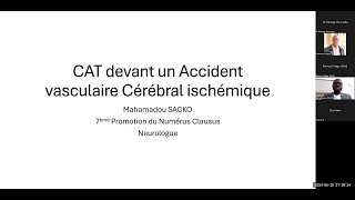 CAT devant un AVC ischémique avec Dr Sacko Mahamadou Neurologue [upl. by Arob17]