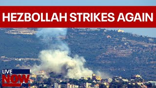 Hezbollah attacks 160 missiles launched into Israel  LiveNOW from FOX [upl. by Nahshunn]