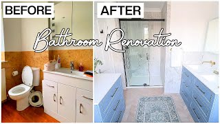 EXTREME BATHROOM MAKEOVER BEFORE amp AFTER RENOVATION ROOM TOUR JACK  JILL [upl. by Taimi]