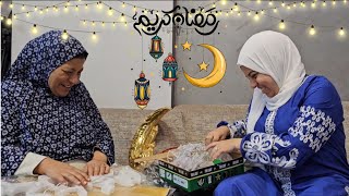 اهلا رمضان🌙فرحت امى وفاجئتها بتعليق الانوار🎊جبت لها رمضان لحد عندها🎉قلبنا البيت خيمه رمضانيه🥳 [upl. by Ssepmet247]