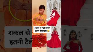 Nancy Tyagi making red colour princess gown [upl. by Appel]