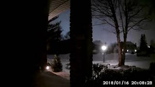 Michigan meteor footage from Roger B in Macomb Township [upl. by Arratal]