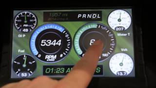 SEMA 2014  Introducing Auto Meters LCD Sportsman Touch Screen Dash [upl. by Annaet]