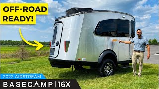 COMPACT OFFROAD TRAVEL TRAILER  Airstream Basecamp 16X Walkthrough Tour [upl. by Loggins578]