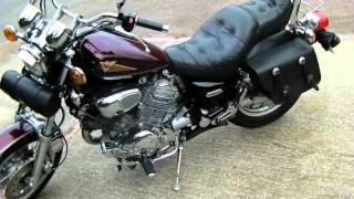 Yamaha Virago 750 with Gemini Caligula exhaust HD [upl. by Tjon]