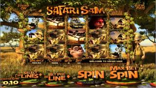 Betsoft Slots Safari Sam Gameplay Big Win [upl. by Airolg252]