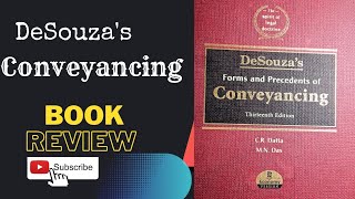 Book Review DeSouzas Conveyancing  LLBBA LLB LLM Judiciary PP APP APO etc [upl. by Sul605]