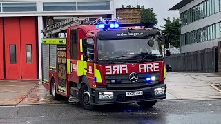 STANDBY TURNOUT G281 Willesden Willesden’s Pump Ladder turning out to an emergency [upl. by Domonic742]