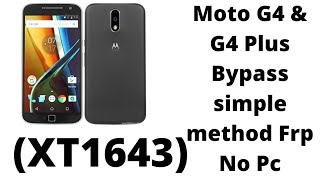 Motorola G4 Plus XT1643 FRP Unlock Bypass Google Account Easy Trick Without PC nationalmobile [upl. by Remled628]