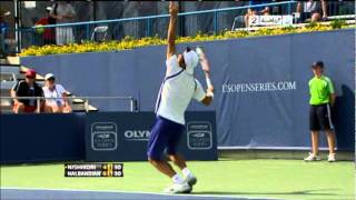 Nalbandian vs Nishikori  Cincinnati 2011  Amazing points HQ [upl. by Nnahgem881]