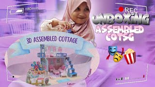 Unboxing Assembled cottage mainan baru Rara [upl. by Ohcamac]