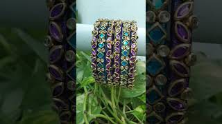 Blue and violet Bangles 💙💜 at Rs 199  Delivery charges WhatsApp8124396046 [upl. by Gloriane]