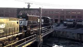 Norfolk Southern Turntable Action [upl. by Azral]