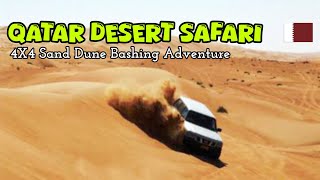 QATAR Thrilling Experience with Sand Dune Bashing via 4x4 in Desert Safari Adventure [upl. by Nahgem757]