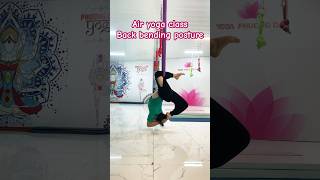 Air yoga class advance back bending posture shortspeed viralshort yoga youtubeshorts music [upl. by Fasta]