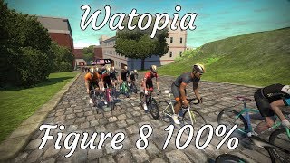 Zwift Watopia figure 8 Course [upl. by Ennaira]