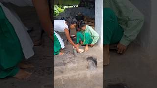 Morning village life Jharkhand  bhindi bhujiya with roti shortyoutubeshorts [upl. by Eelnodnarb]