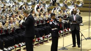 OSUMB Jazz Memories Halftime Show at Skull Session OSU vs Maryland 10 10 2015 [upl. by Liddie]