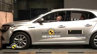 Euro NCAP Crash Test of Renault Megane 2015 [upl. by Notsud]