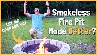 Can the Smokeless Fire Pit Be Made Better Part 2 of How To Build a Smokeless Fire Pit [upl. by Nylia]