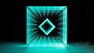 How I Made This Glowing Infinity Mirror Out Of Acrylic  DIY [upl. by Ttenneb]