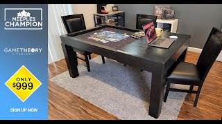 The Meeples Champion Game Table  900 Off On Kickstarter [upl. by Tekcirk]