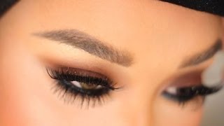 Brown Smokey Eye Tutorial with Top and Bottom Lashes  PatrickStarrr [upl. by Morganica]