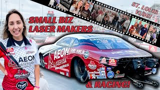 Visit Real Laser Businesses and NHRA Midwest Nationals [upl. by Aydidey]