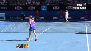 Sharapova vs Kvitova Australian Open 2012 Highlights [upl. by Auqinom81]