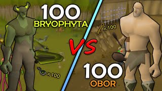 Loot From 100 Bryophyta VS Loot From 100 Obor [upl. by Waylon188]