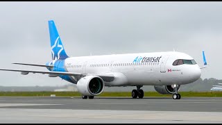 Actu Aero  Airbus A321LR Neo Air Transat  Bordeaux France [upl. by Falk270]