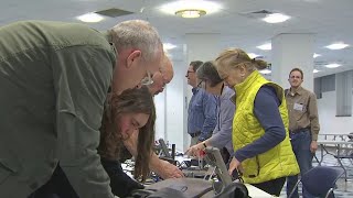 Local polling locations prepare for Election Day  NBC4 Washington [upl. by Anin657]