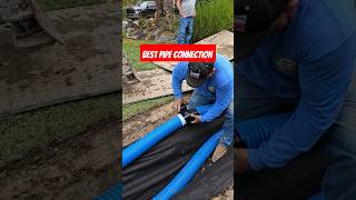 How to Connect Solid Corrugated Drain Pipe shortsfeed [upl. by Frodeen]