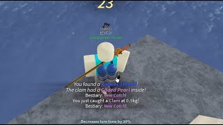 How to Catch Clams amp Get Pearls in Fisch Roblox Fisch Pearls guide [upl. by Janetta358]