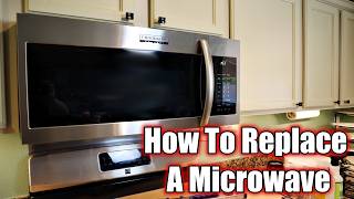 How to Replace an Over Range Microwave [upl. by Ahsakat]