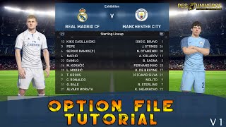 PES 2017 Complete Option File Tutorial [upl. by Liek511]