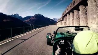 Caterham 485 driven harder on Klausen and Gotthardpass  pure roads [upl. by Nam]