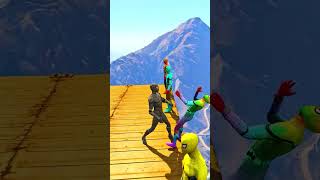 GTA 5 Epic Water Ragdolls  SpiderMan JumpsFails Ep115 Shorts [upl. by Steffy]