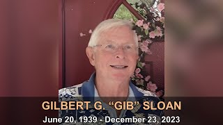 Gilbert G quotGibquot Sloan Memorial Service [upl. by Thorrlow]