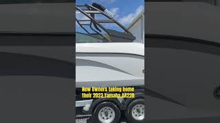 New Boat owners taking home their newly purchased 2023 Yamaha AR220 yamaha newyamaha raystownlake [upl. by Zamora]