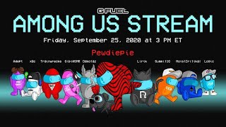 Best among us game  PewDiePie Livestream Among Us [upl. by Ennovehc]