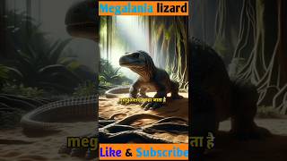 Megalania lizard 🦎 lltranding facts viralshorts [upl. by Necyrb795]