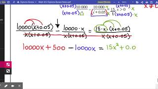 Math 302 Diploma Review Rational Equation Word Problems and Polynomial [upl. by Otilrac]