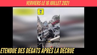 Verviers létendue des dégâts après les inondations le 16 7 2021 [upl. by Ragucci]